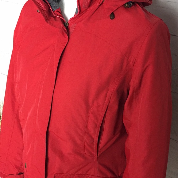 Lands End Red Insulated Squall Parka - S - Picture 3 of 7